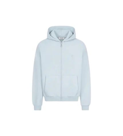 Suvene SU Zippe Sweat a Capuche Bleu Glacier 4.webp