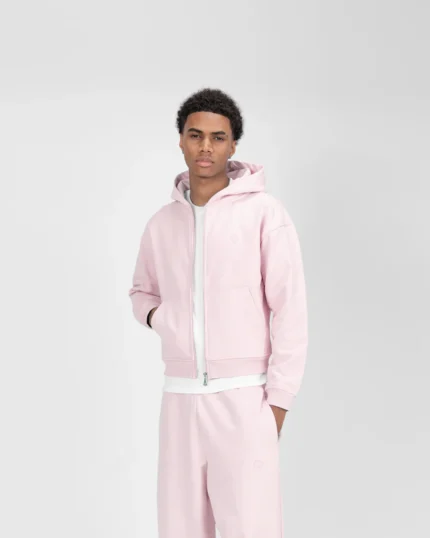 Suvene SU Zippe Sweat a Capuche Rose 3.webp