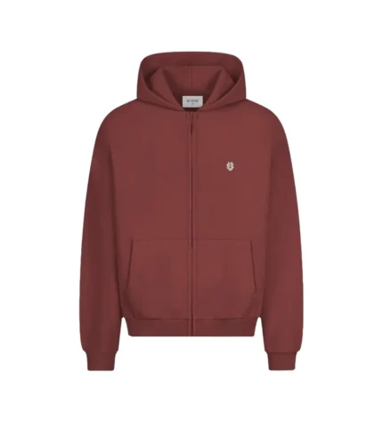 Sweat a Capuche Zippe Suvene SU Maroon 3.webp