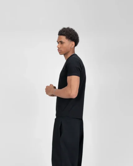 T Shirt Suvene SU Coupe Ajustee Noir 3.webp